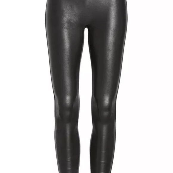 NWT Spanx black faux leather legging size Medium high waisted style 2437 - Picture 16 of 16